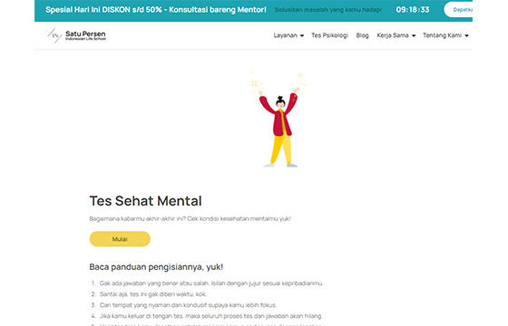 Link Tes Kesehatan Mental Terbaru Oktober 2022, Ayo Ketahui Kesehatan Mentalmu Disini Gratis!