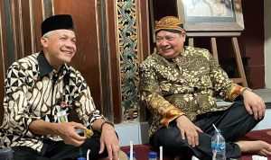 UNGGUL PAMOR: Survei Lingkaran Survei Indonesia (LSI) Denny JA menempatkan pasangan Ganjar-Airlangga di atas duet Anies-AHY.