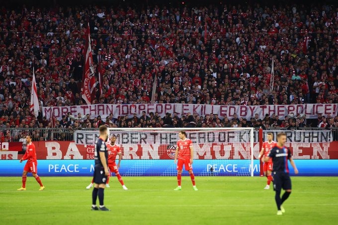 Tragedi Kanjurhan Malang, Supporter Bayern Munchen Pasang Banner, Isinya...