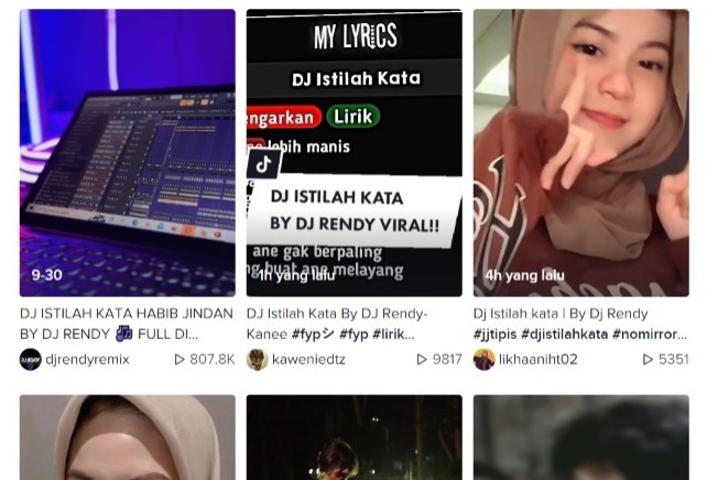 Download MP3 DJ Istilah Kata yang Viral di TikTok, beserta Liriknya