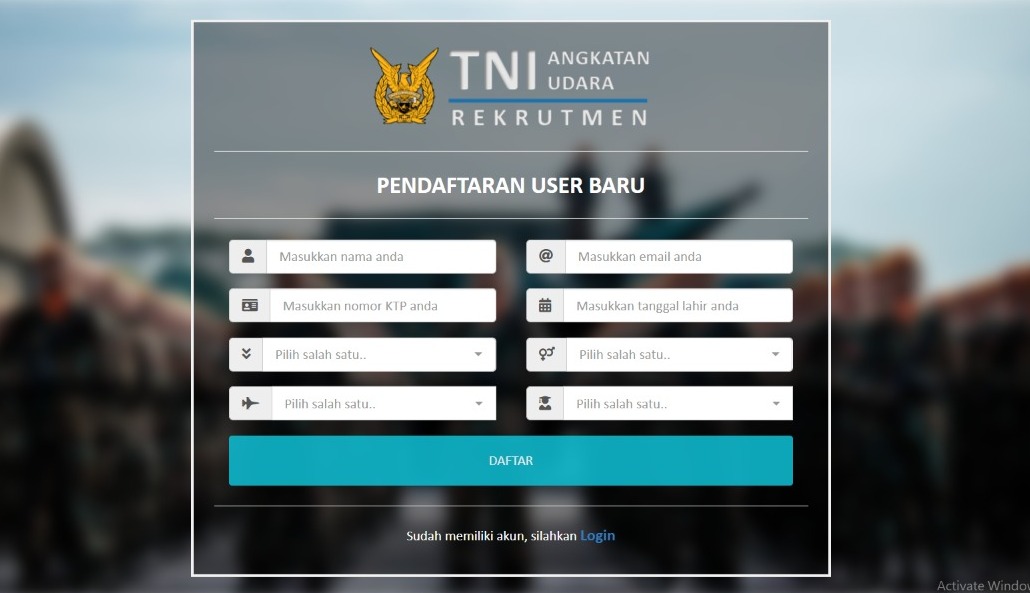 Link Pendaftaran TNI AU 2022, Ayo Buruan Daftar Di Sini!