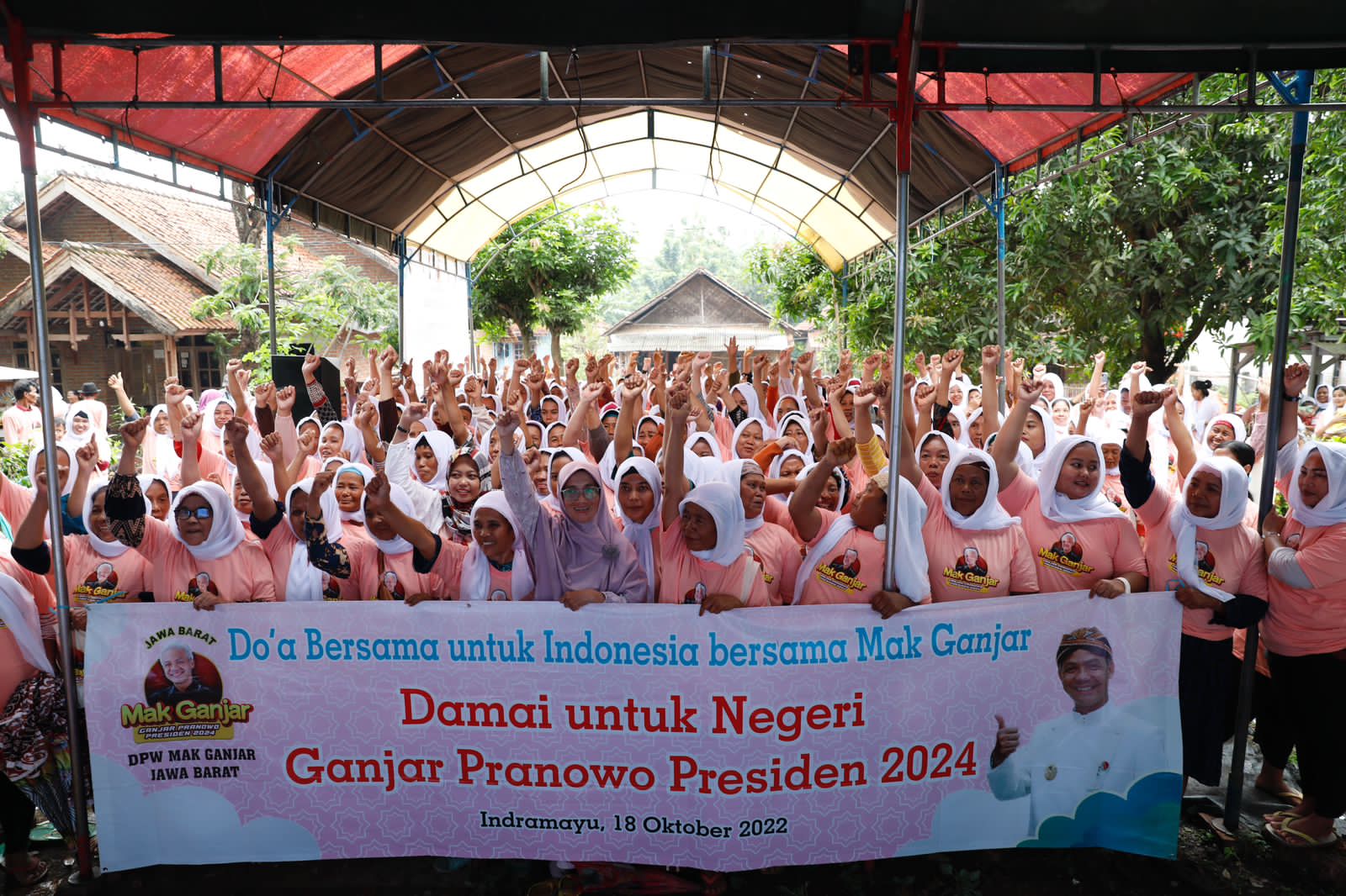 Ciptakan Pengarusutamaan Gender, 500 Emak-Emak di Indramayu Dorong Ganjar Pranowo Jadi Presiden 2024