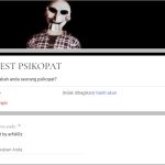 Link Tes Ujian PSIKOPAT Via Google Form yang Viral 2022, Cek Tingkat Psikopatmu Sekarang!