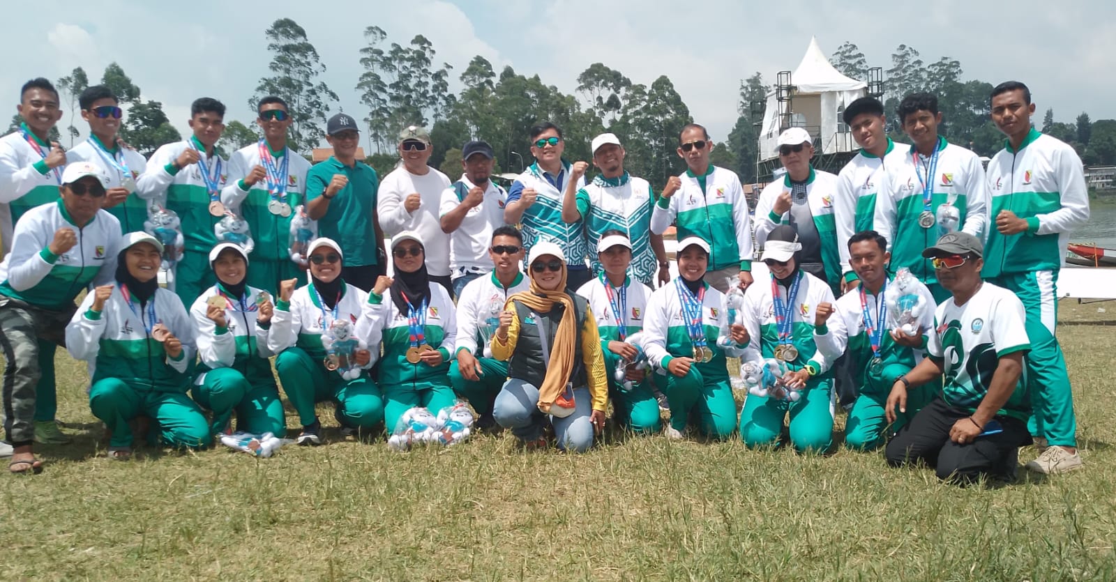 Tim Kabupaten Bandung Sukses jadi Juara Umum Cabor Dayung di Porprov Jabar XIV