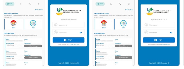 Aplikasi resmi dari Kemensos untuk mendapatkan bantuan saldo DANA gratis