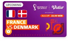 Link Live Streaming dan Prediksi Matchday Prancis vs Denmark Piala Dunia 2022, Sabtu 26 November 2022, pukul 23.00 WIB.