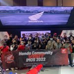 Puluhan Bikers Honda Jabar Ramaikan Booth Honda IMOS 2022
