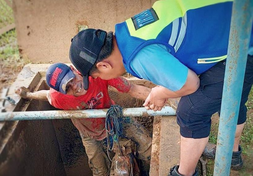 Perumda Tirta Pakuan Kota Bogor mengganti Valve drain alias pembuangan katup berukuran 12 inc di Instalasi Pengolahan Air (IPA) Cipaku.