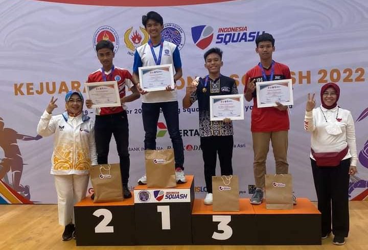 Setelah meraih juara umum pada ajang Kejuaraan Nasional Squash 2022 Atlet Squash Jawa Barat mendominasi masuk jadi  tim nasional