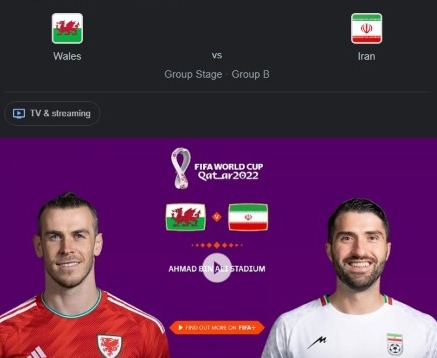 Via Yalla Shoot Live? Streaming Piala Dunia 2022 Wales vs Iran