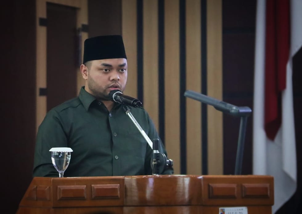 SUSUN PROGRAM: Juru bicara Bapemperda DPRD Kota Bogor, Gilang Gugum Gumelar mengusulkan Raperda Prakarsa Bogor. (YUDHA PRANANDA / JABAR EKSPRES)