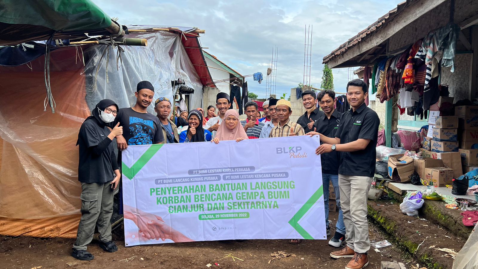 Wujudkan Kepedulian, Manajemen dan Karyawan PT BLKP Galang Donasi untuk Korban Gempa Cianjur