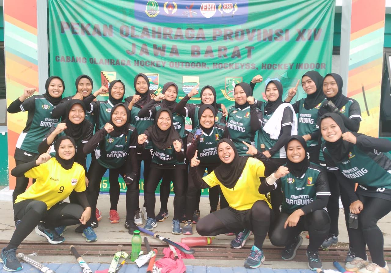 Tim hockey putri Kabupaten Bandung tampil mengesankan di ajang Pekan Olahraga Provinsi (Porpov) Jawa Barat ke XIV tahun 2022