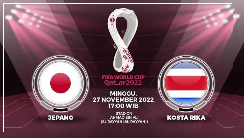 JADWAL PIALA DUNIA: Link streaming Piala Dunia gratis dengan kulalitas HD dalam laga Jepang vs Kosta Rika, Minggu 27 November 2022 sore ini.