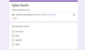 Ini Link Tes Ujian BUCIN Paling Baru Via Google Form yang Viral, Ayo Coba di Sini!