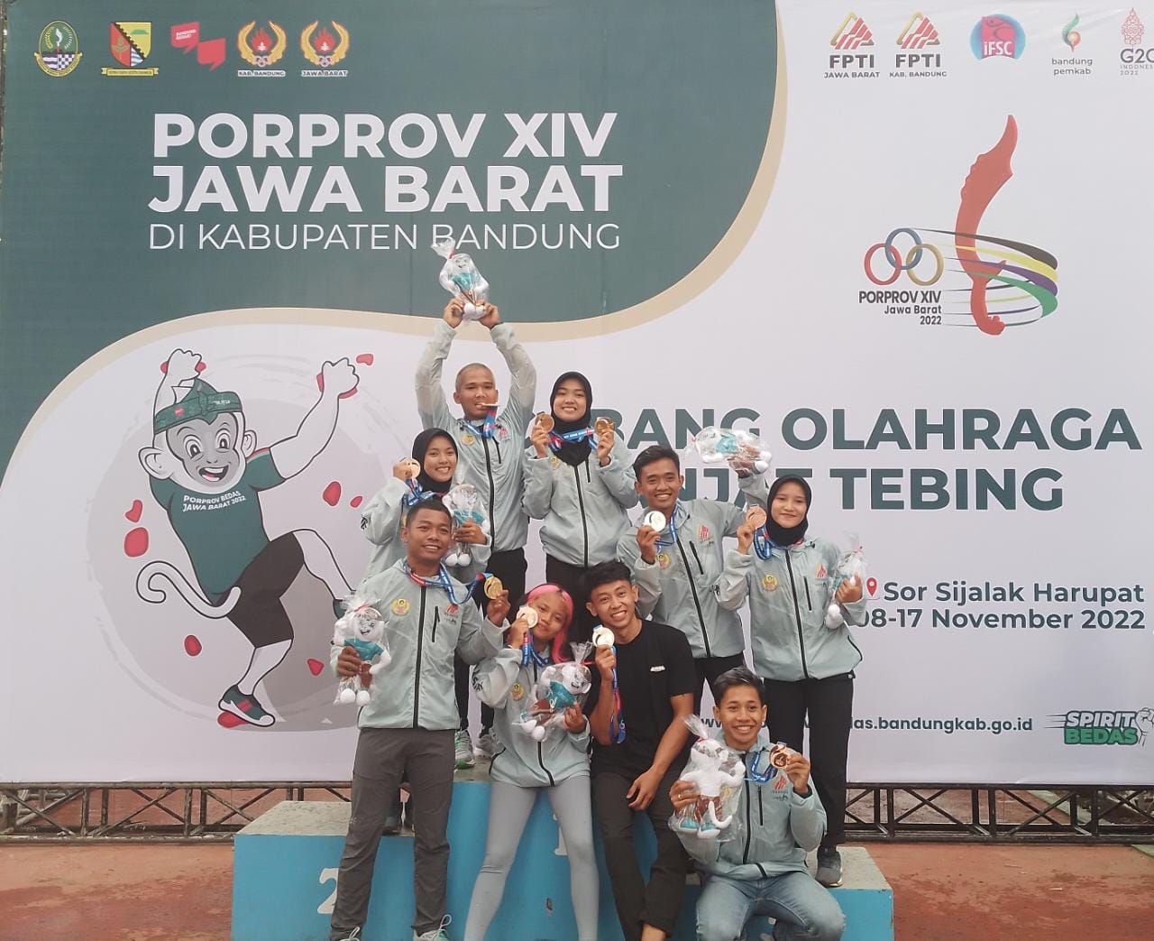 Atlet Panjat Tebing Kabupaten Bogor Borong 9 Medali