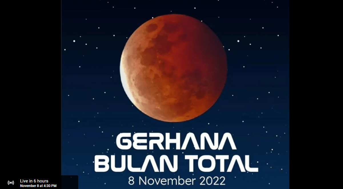 Link Streaming Gerhana Bulan Total 8 November 2022, Jangan Lewatkan