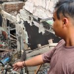 Empat kios dan dua rumah terbakar hebat di wilayah Pasar Rajamandala, Kampung Sukalilah, Desa Rajamandala Kulon, Kecamatan Cipatat, Kabupaten Bandung Barat (KBB), Sabtu (17/12/22).