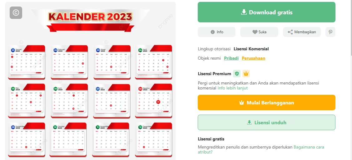 Link Download Kalender 2023, Pilih desain dan Format Sesukamu