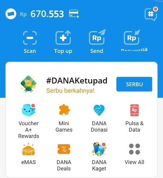 Bantuan saldo dana gratis