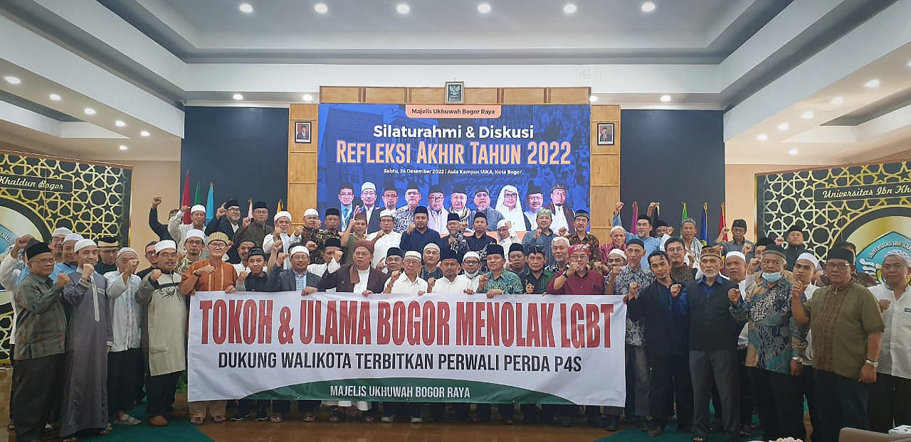 Sejumlah Tokoh dan Ulama di Bogor secara lantang menolak LGBT. (YUDHA PRANANDA/JABAR EKSPRES)