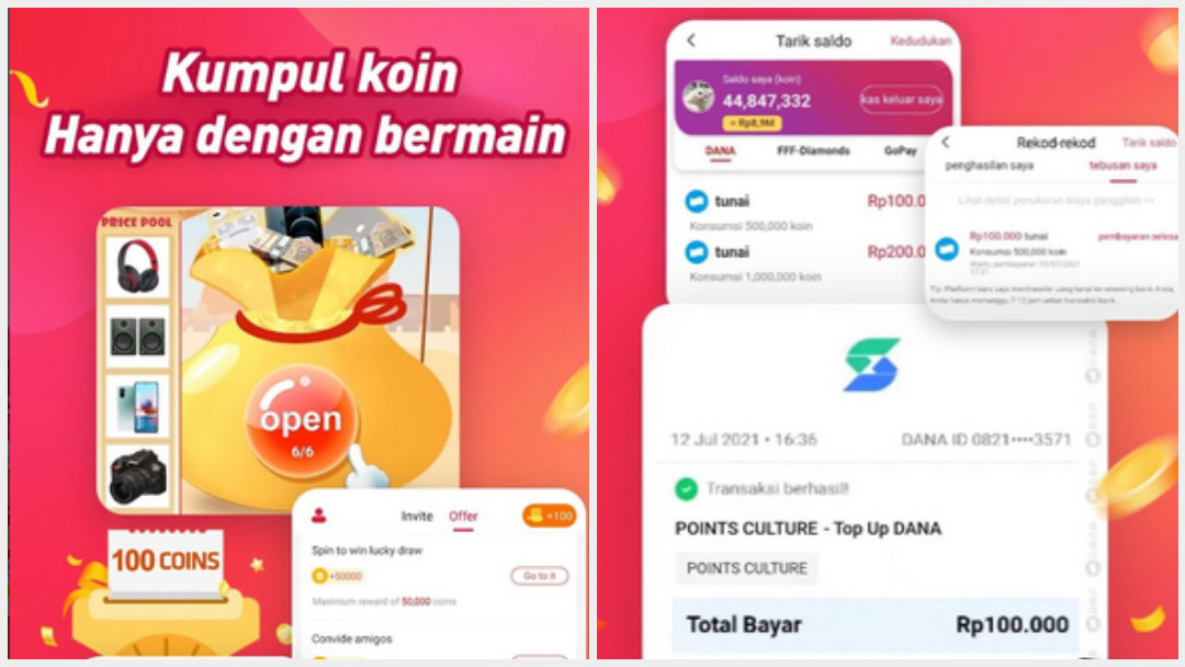 Daftar Mudah Lewat Facebook, Dapatkan Saldo DANA Gratis Jalankan Misinya - Kolase Play.google.com