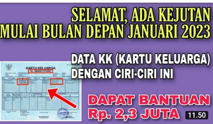 Cek segera daftar namamu karena ada bantuan saldo dana gratis dari pemerintah sebesar Rp 2 juta yang akan cair awal tahun 2023.