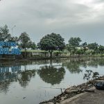 ATASI BANJIR: Suasana Kolam Retensi Rancabolang yang belum lama ini diresmikan Wali Kota Bandung, Yana Mulyana guna atasi banjir Kota Bandung. (KHOLID/JABAR EKSPRES)