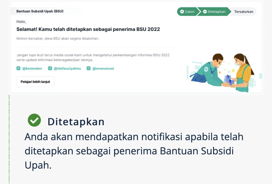 Login bsu.kemnaker.go.id untuk Cairkan BSU Kemnaker Rp600.000 Akhir Tahun