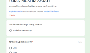 Link Tes Muslim Sejati Google Form, Seberapa Kuat Jiwa Muslim Kamu?
