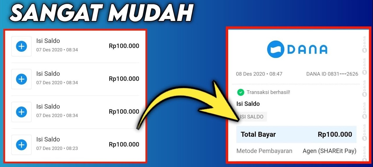 MENGHASILKAN UANG: Hanya dengan menjawab satu pertanyaan survei bisa dapat saldo dana gratis Rp 55 ribu.