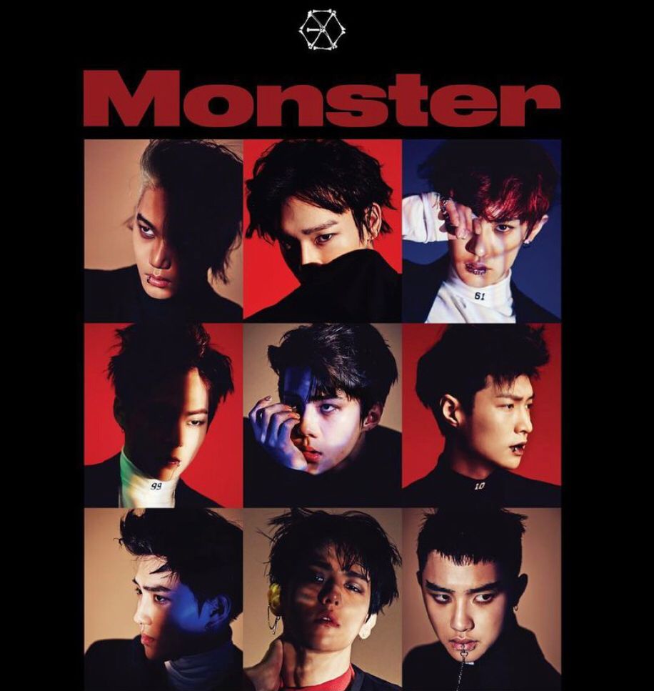 Lirik Lagu Monster ― EXO (sumber: akun Instagram @weareone.exo)