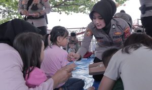 Polresta Bandung Beri Bantuan Trauma Healing pada Anak Korban Gempa Cianjur