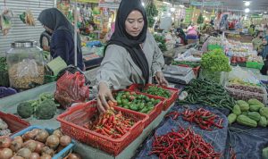 sejumlah kebutuhan pokok di Kota Bandung merangkak naik khususnya harga cabai menjelang natal dan tahun baru. (KHOLID/JABAREKSPRES)