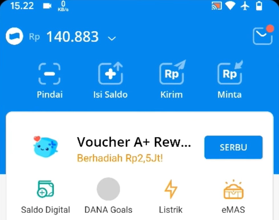 Saldo DANA Tiba-Tiba Top Up Sebesar Rp140 Ribu dengan Aplikasi Ini, Simak Caranya di Sini