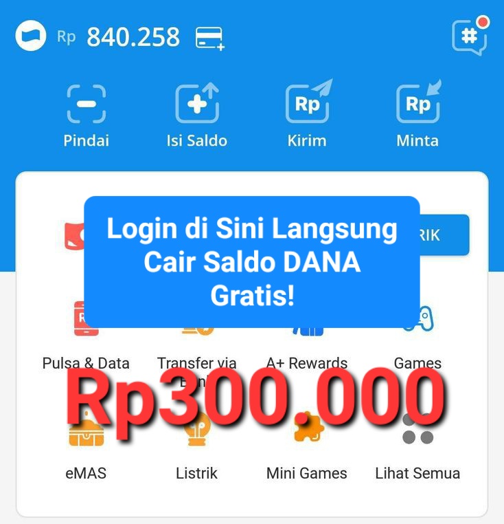 saldo dana gratis langsung cair