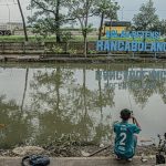 Kolam Retensi Rancabolang, Kota Bandung guna untuk penanggulangi banjir Kota Bandung. (KHOLID/JABAR EKSPRES)