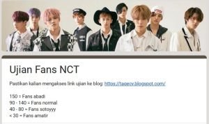 Link Tes Ujian NCTZen, cari tahu level fangirlmu terhadap NCT