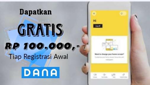 Ada Bonus Dana Gratis Rp100 Ribu Tiap Registrasi Aplikasi Ini