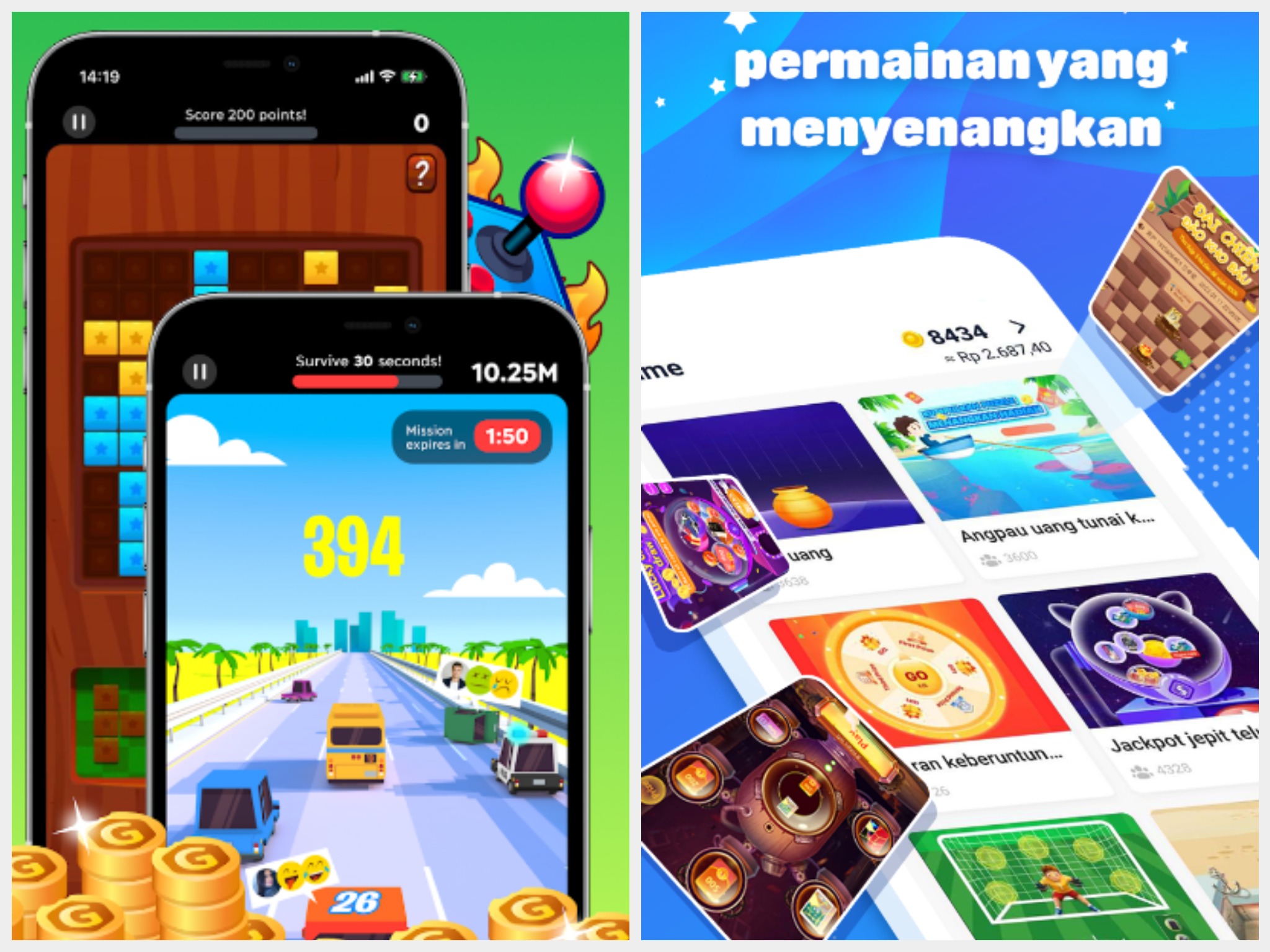 Aplikasi Game Penghasil Uang/ Kolase Play.google.com