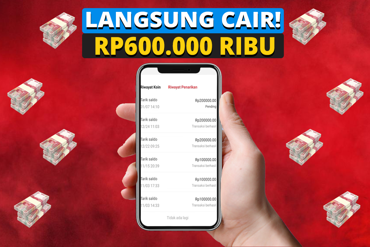 Saldo DANA Gratis Rp600.000 Aplikasi Penghasil Uang Tercepat Langsung Cair!