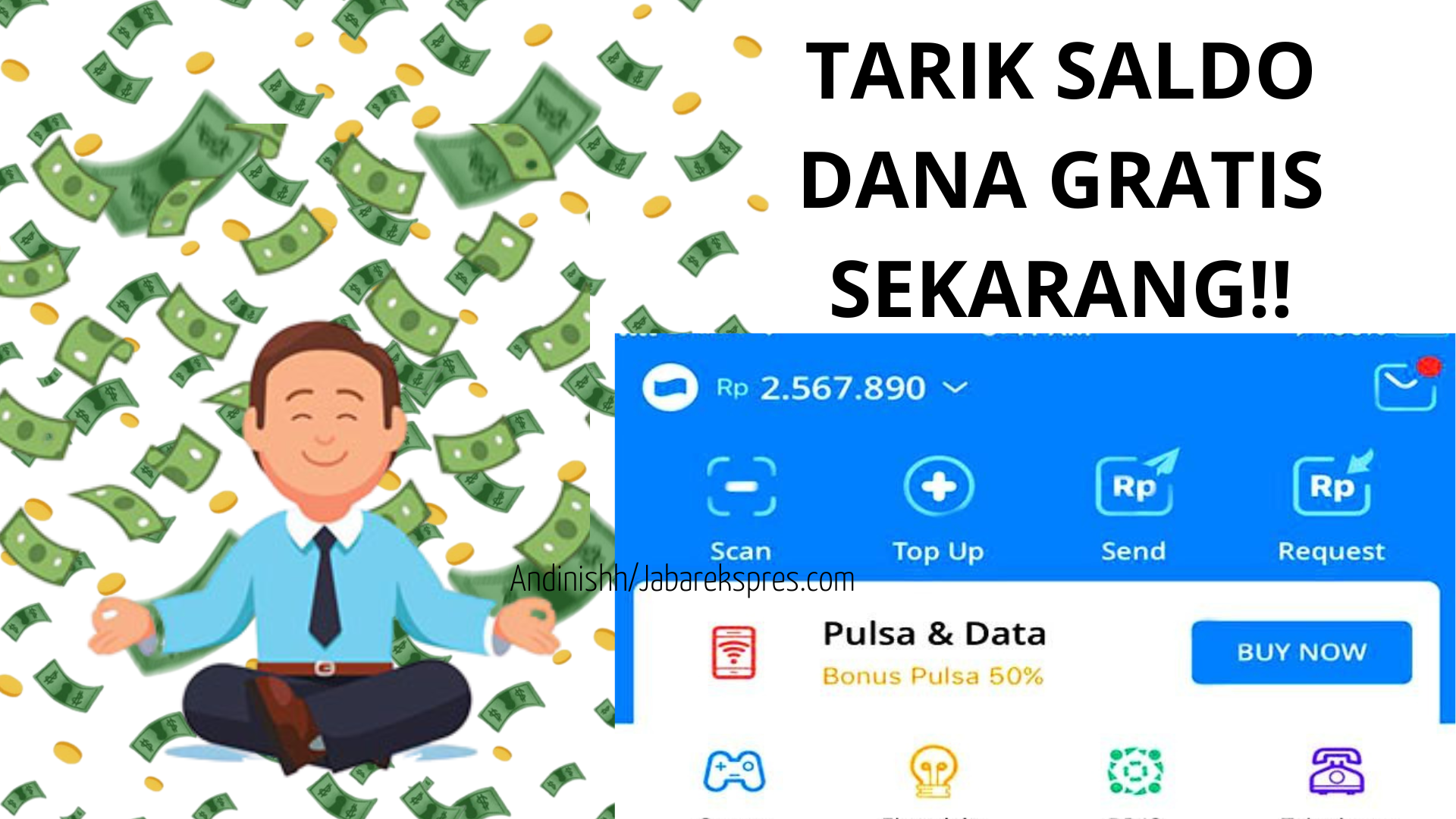 Simak di Sini!! Cara Dapatkan Saldo DANA Gratis Rp3 Juta/Bulan