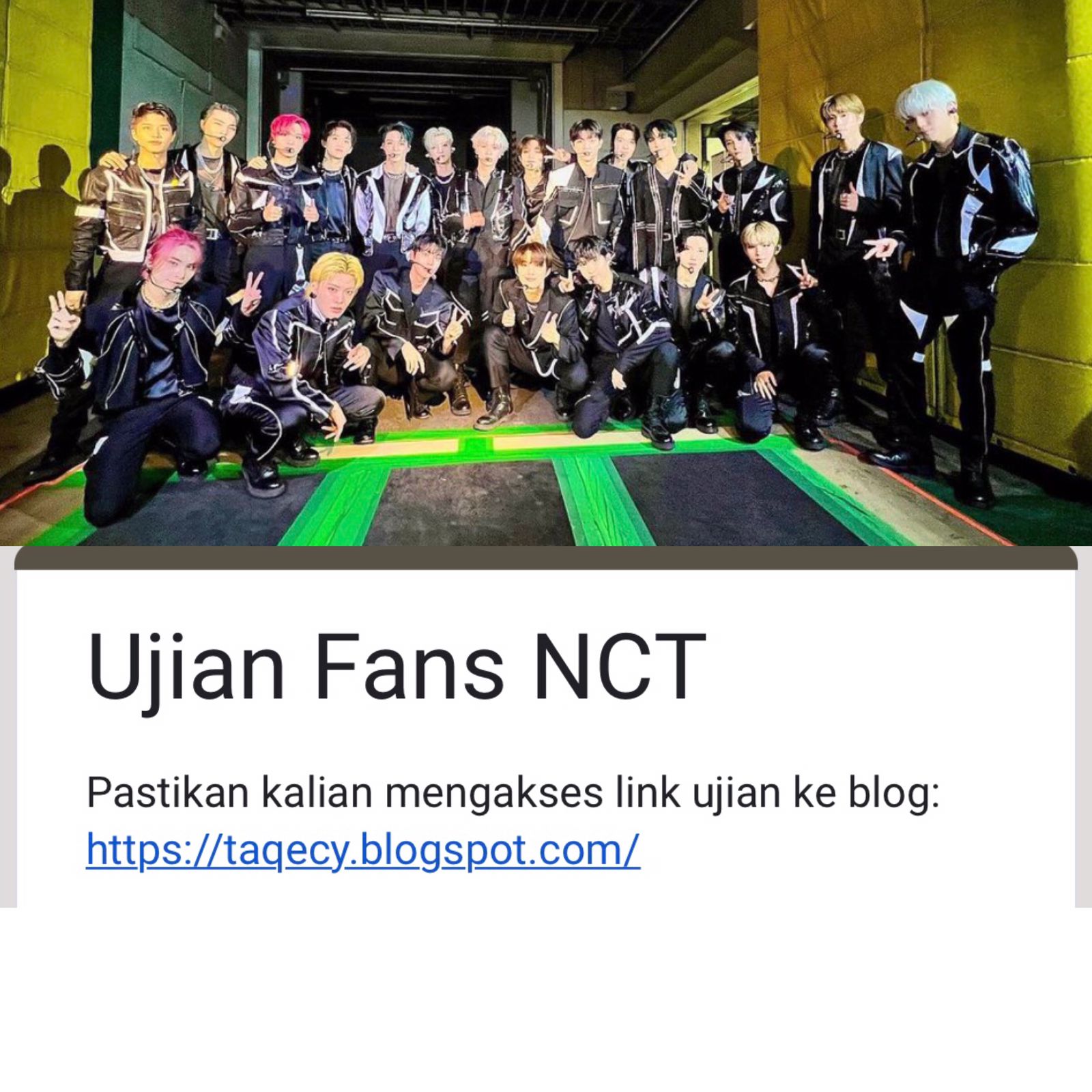 Link Tes Ujian Fans NCT, Apa Kamu NCT-zen Banget?