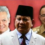 analisa survei Algoritma Research & Consulting disebutkan, pada Pemilu 2024 nanti, ada tiga tokoh politik yang memiliki persaingan ketat