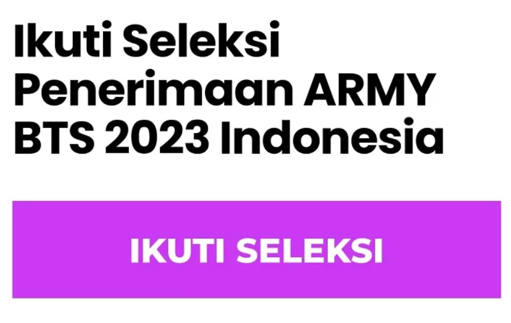 LINK Tes Ujian Penerimaan Army Indonesia, Seberapa Saranghae Bangtan Kamu Pada BTS?