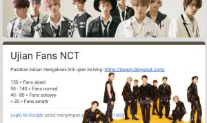 Link Tes Ujian NCT Via Google Form Terbaru 2023, Apakah Kamu NCTzen Sejati?