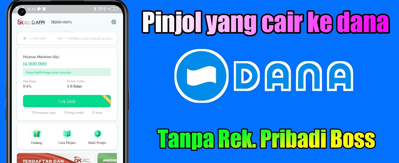 Aplikasi Pinjaman Online ( PINJOL) Langsung Cair ke Ovo dan Dana Tanpa Rekening Bank