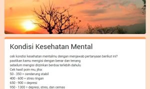 Link Tes Ujian Kesehatan Mental via Google Form
