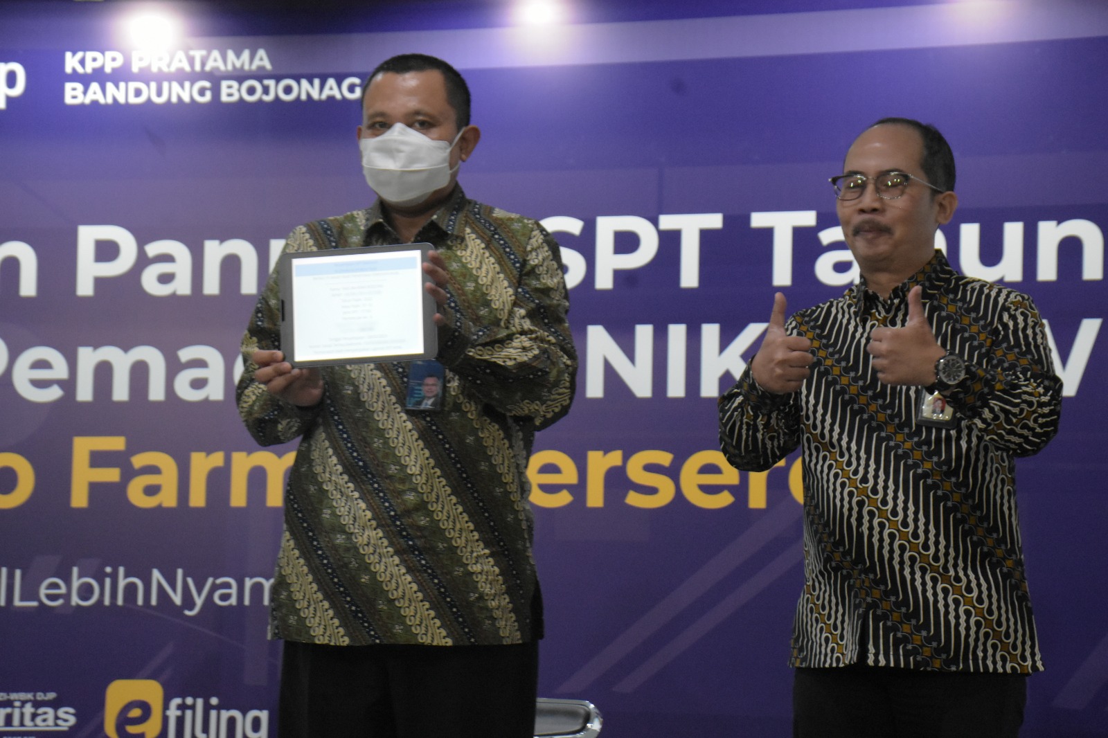 PT Bio Farma Bandung Menjadi Panutan Pelaporan SPT Tahunan