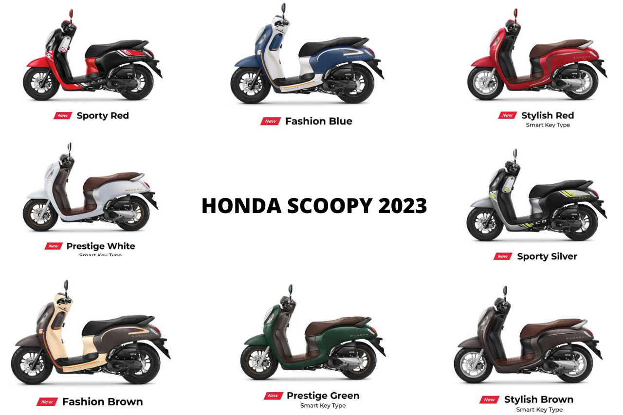 Tampilan Honda Scoopy 2023 dengan Harga & Mesin TOP!